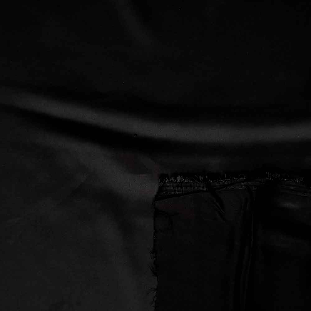 Fast viscose satin med lidt stræk i sort