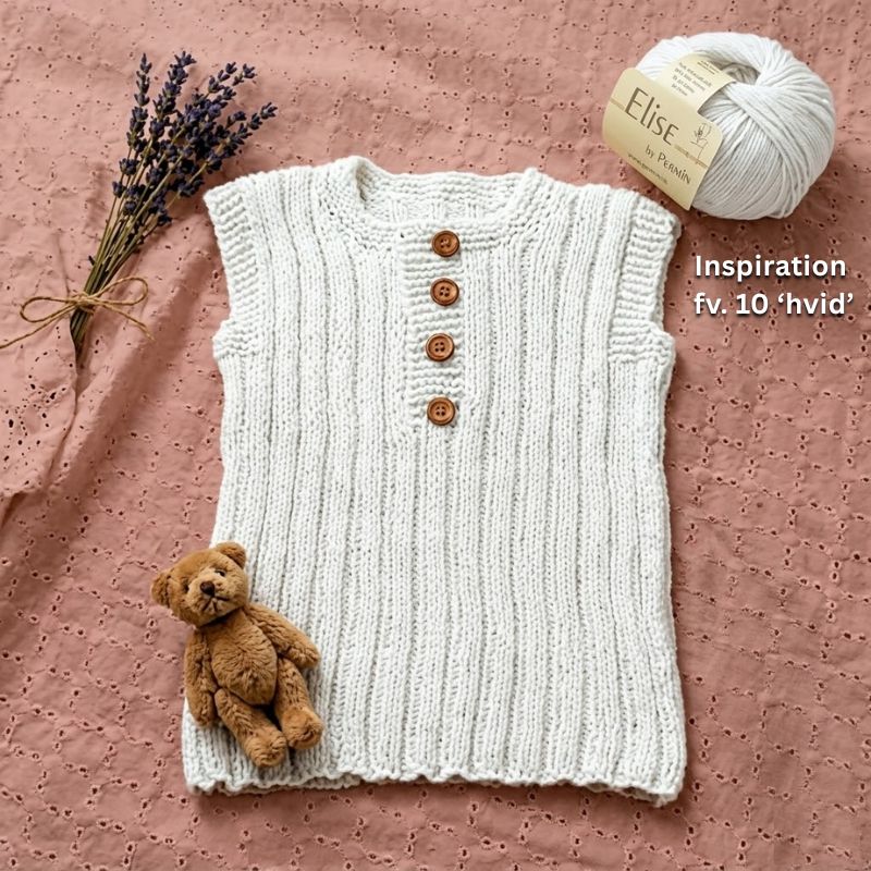 Strikkekit Baby vest i Elise garn