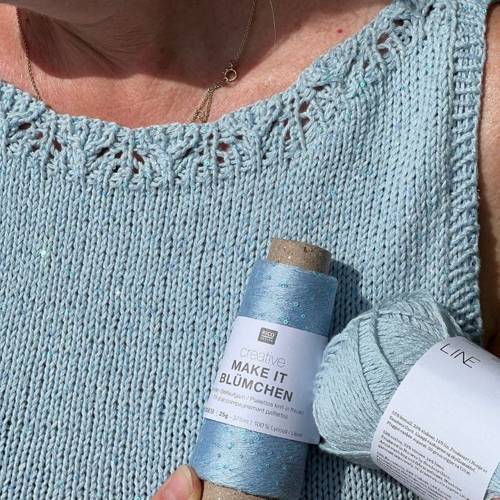 Strikkekit Cora Top fra Le Knit i Line garn