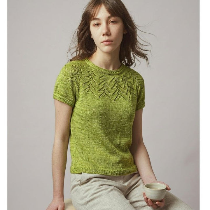 Strikkekit Tine T-shirt 2670 i Organic Trio fra Hjertegarn