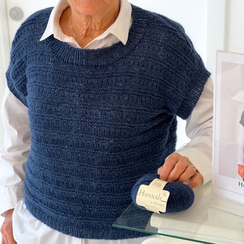 Strikkekit Hannah T-shirt fra Permin