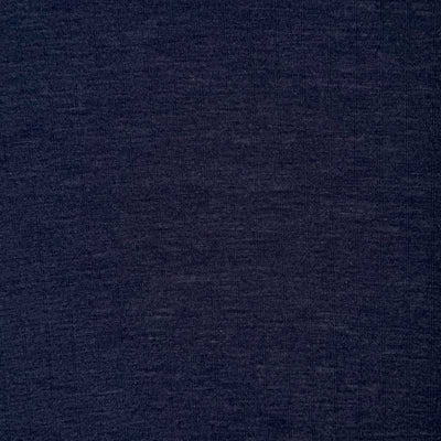 Let merino uldstrik i navy