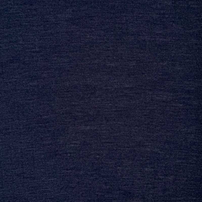 Let merino uldstrik i navy