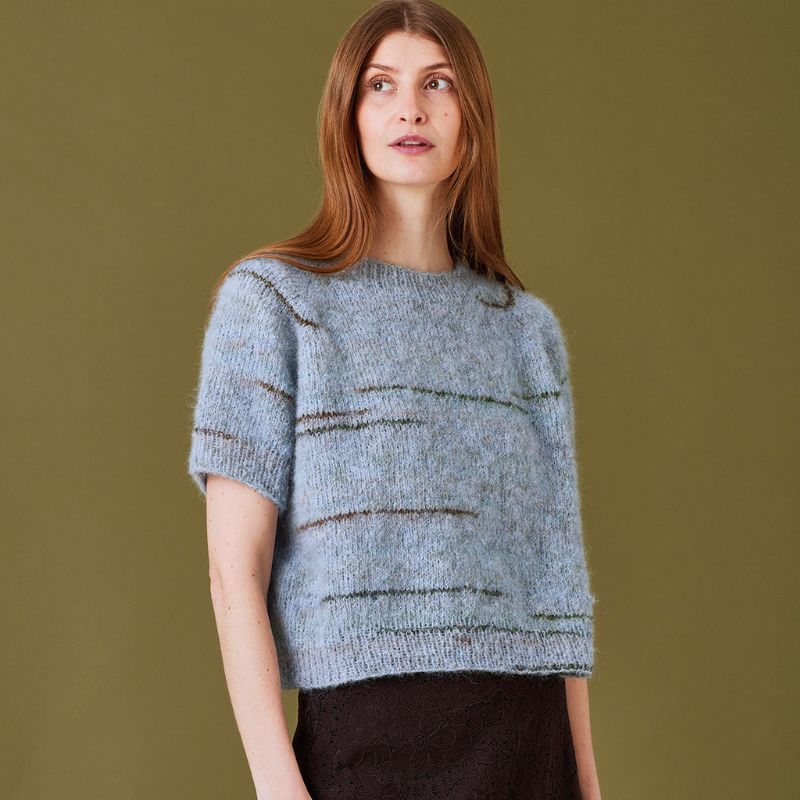 Oversize T-shirt i Nellie garn fra Permin