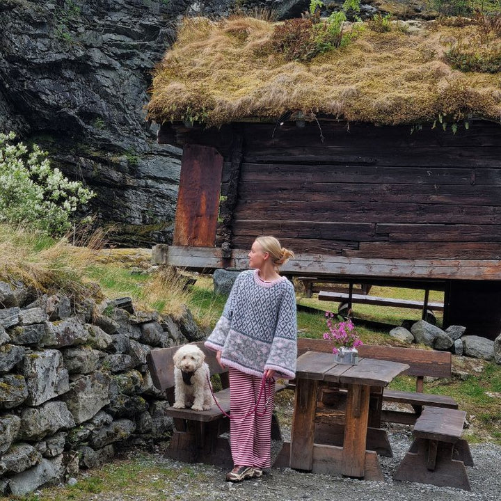 Strikkekit Scandi Spring sweater fra Once Upon a Knit Scandinavia