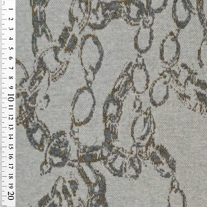 Strik vare med kæde mønster og lurex detaljer
