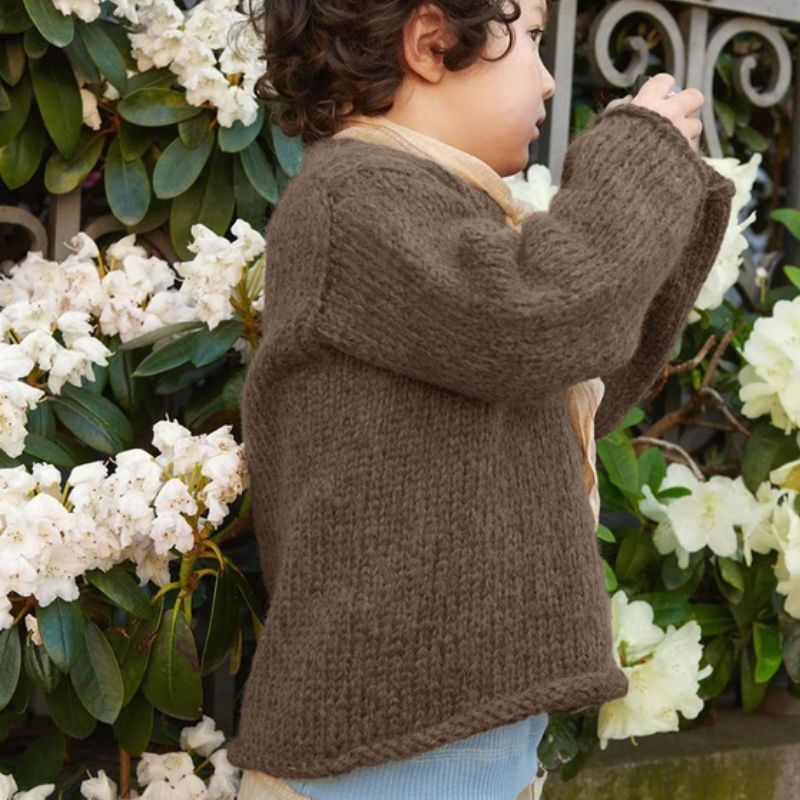 Strikkekit 2408_2b Kinsley Sweater i KOS garn fra Sandnes