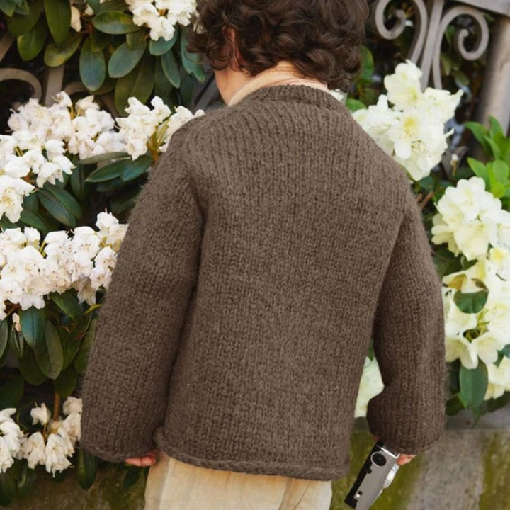 Strikkekit 2408_2b Kinsley Sweater i KOS garn fra Sandnes