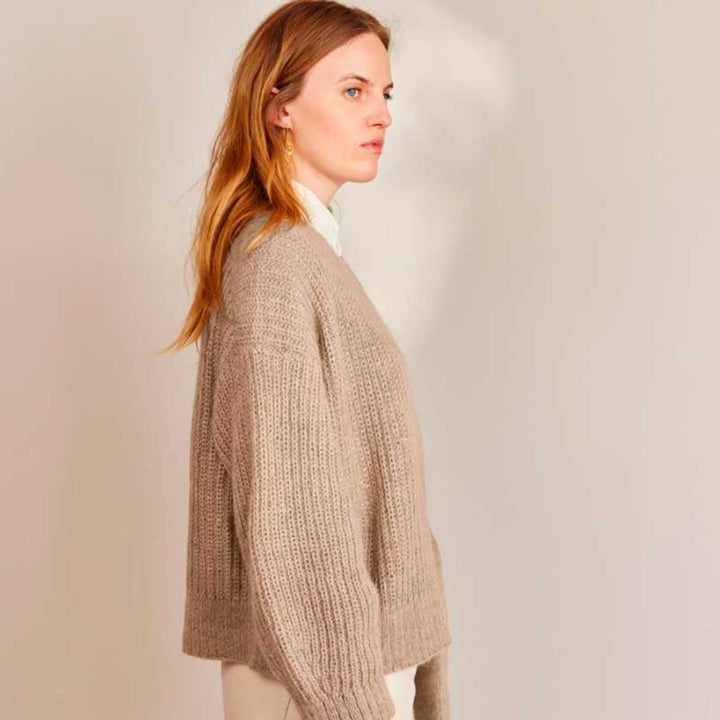 Strikkekit 2409-4 Lumen Cardigan i Tynd Peer Gynt &amp; Tynd Silk Mohair