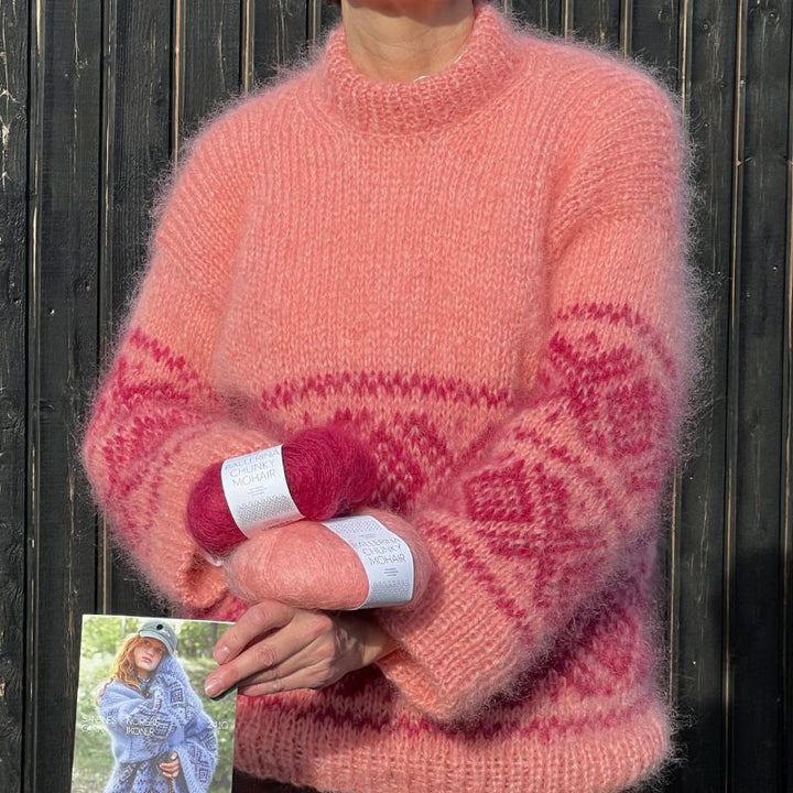Strikkekit 2410-1 Fun Chunky Marius i Ballerina Chunky Mohair fra Sandnes