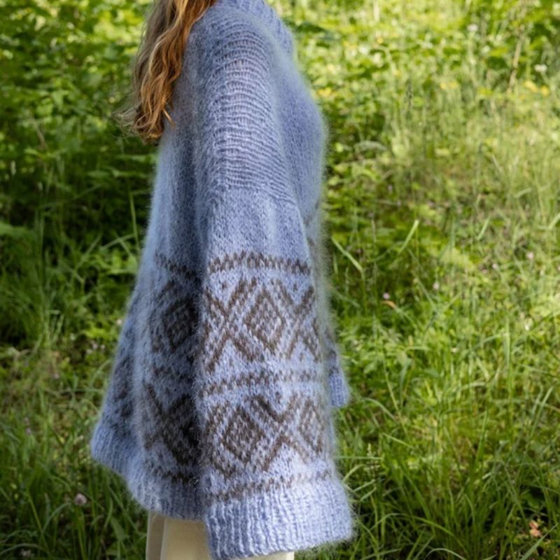 Strikkekit 2410-1 Fun Chunky Marius i Ballerina Chunky Mohair fra Sandnes