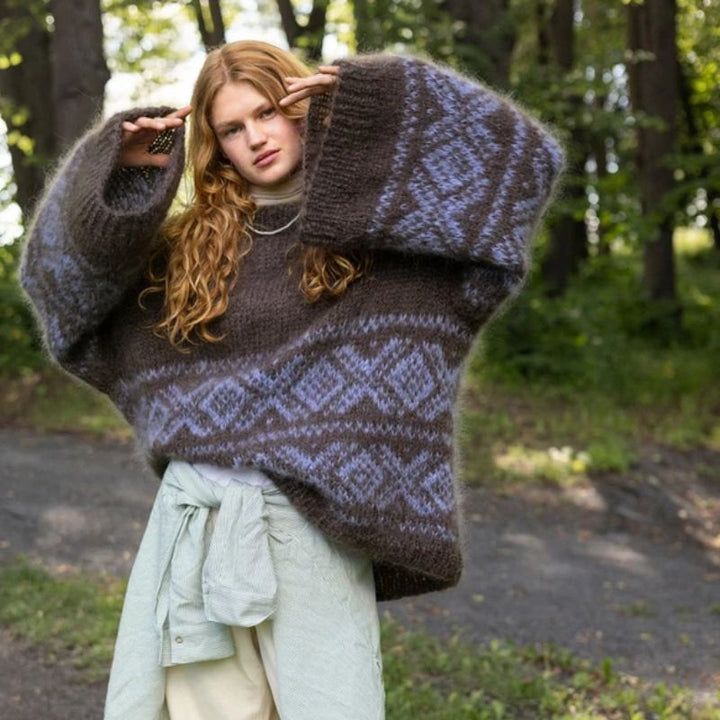 Strikkekit 2410-1 Fun Chunky Marius i Ballerina Chunky Mohair fra Sandnes
