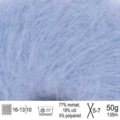 Ballerina Chunky Mohair garn fra Sandnes Garn Pale iris