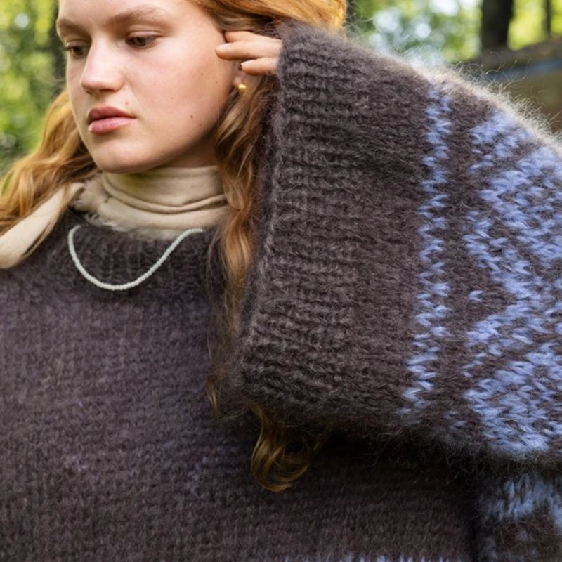 Strikkekit 2410-1 Fun Chunky Marius i Ballerina Chunky Mohair fra Sandnes