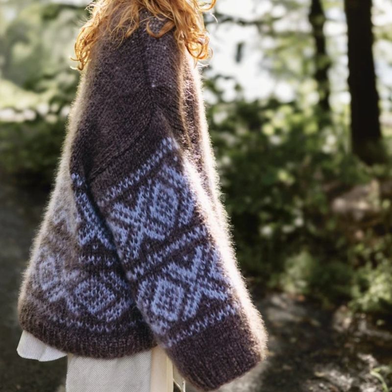 Strikkekit 2410-1 Fun Chunky Marius i Ballerina Chunky Mohair fra Sandnes