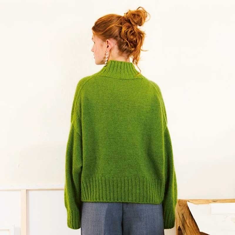Strikkekit 2502/7b Mindy Sweater i Sunday & Tynd Silk Mohair - KreStoffer