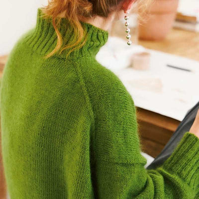 Strikkekit 2502/7b Mindy Sweater i Sunday & Tynd Silk Mohair - KreStoffer