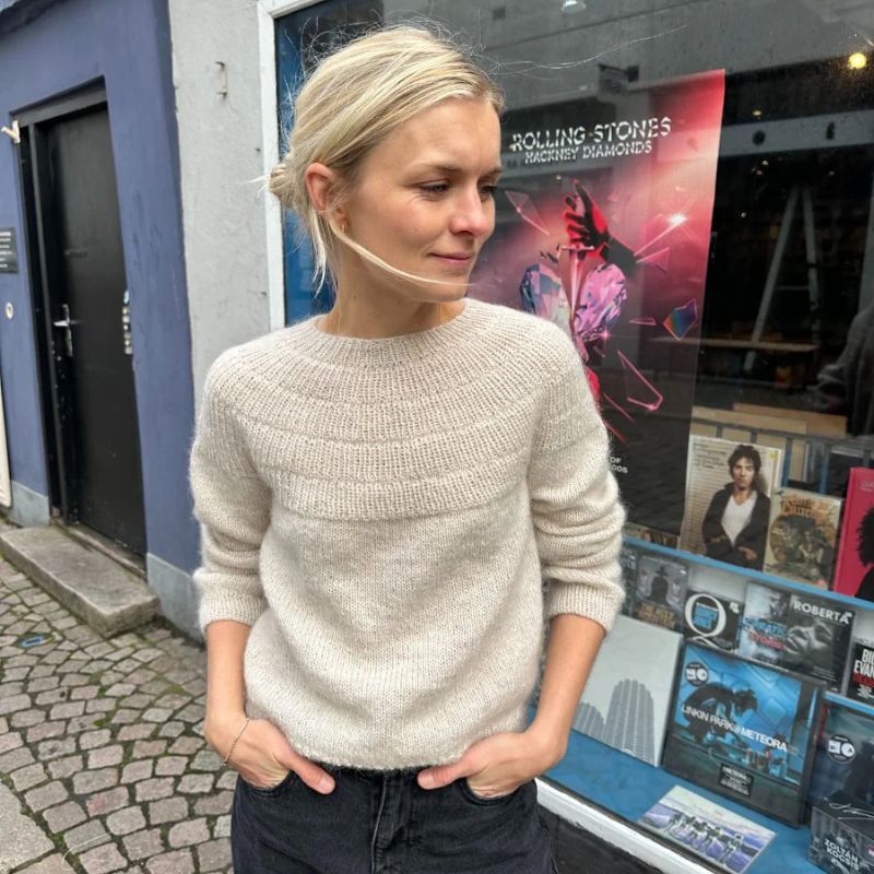 Strikkekit Ankers Trøje My Size dame i Sunday Garn