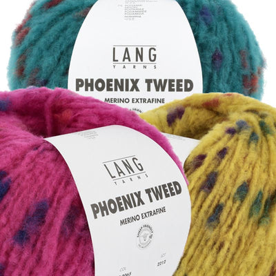 Strikkekit, Anouk i Phoenix Tweed fra LANG Yarns (inkl. gratis opskriftshæfte) - KreStoffer