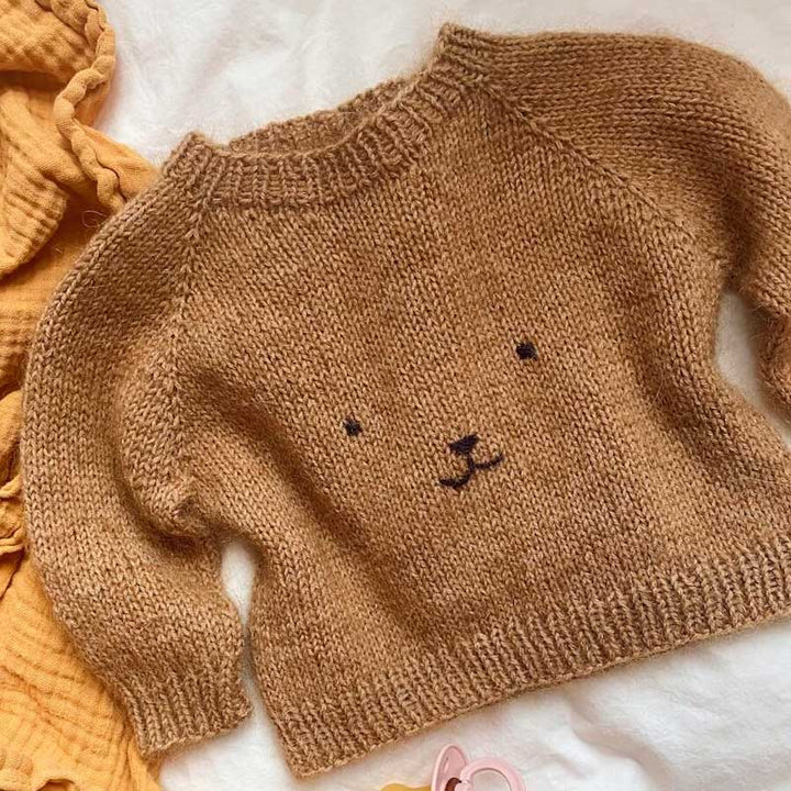 Strikkekit Bamsesweater fra PetiteKnit i Sunday &amp; Tynd Silk Mohair