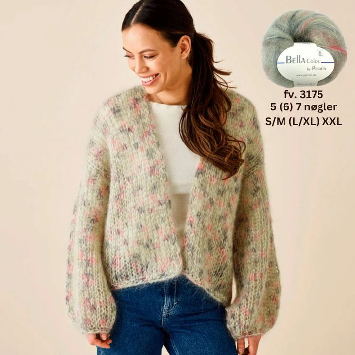 Strikkekit Bella Cardigan 893191 fra Permin