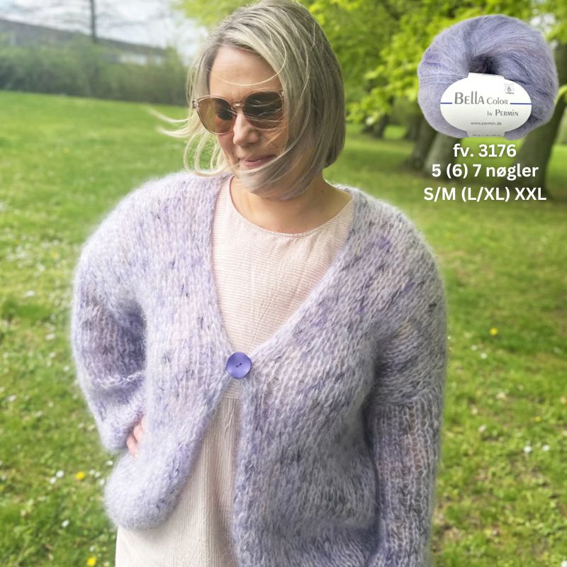 Strikkekit Bella Cardigan 893191 fra Permin