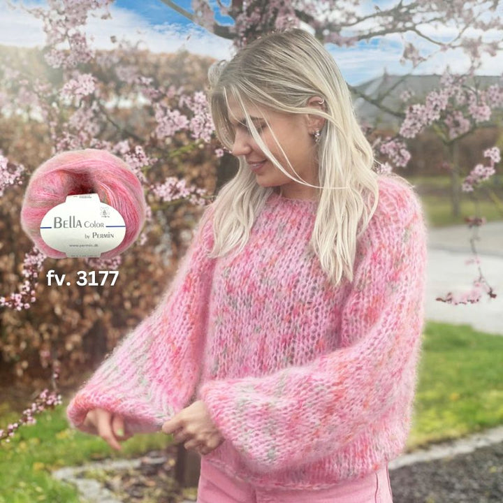 Strikkekit Bella Raglansweater fra Permin