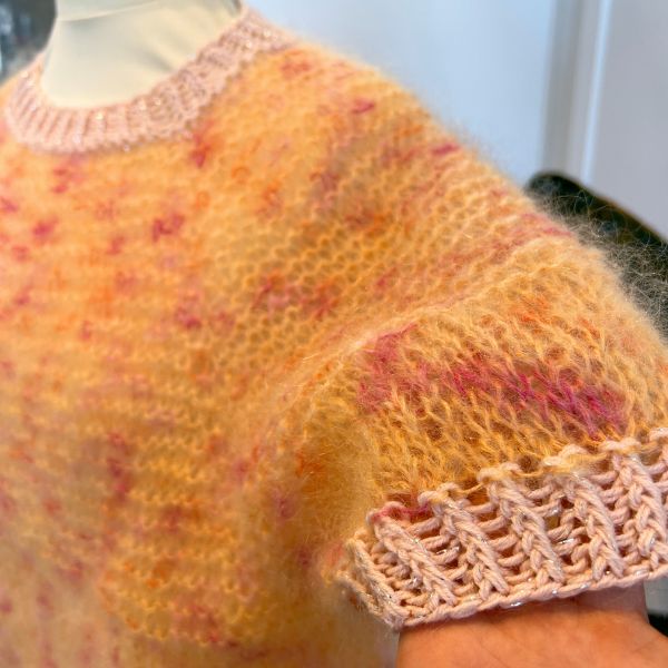 Garnpakke Bellissimo Top i Bella color, Sunday og Drops Glitter garn