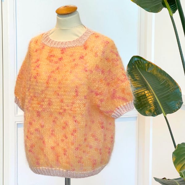 Garnpakke Bellissimo Top i Bella color, Sunday og Drops Glitter garn