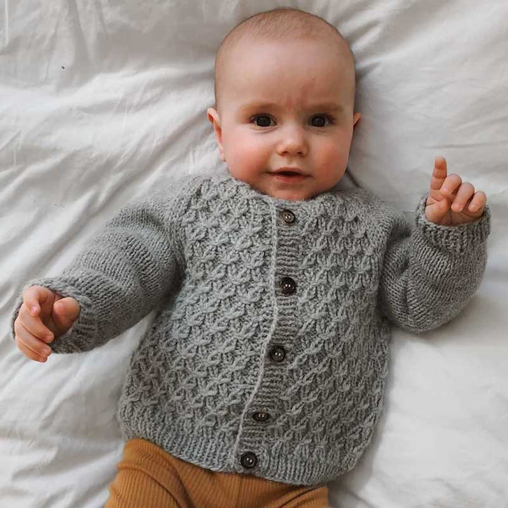 Strikkekit, Carls Cardigan fra PetiteKnit i Alpakka Uld