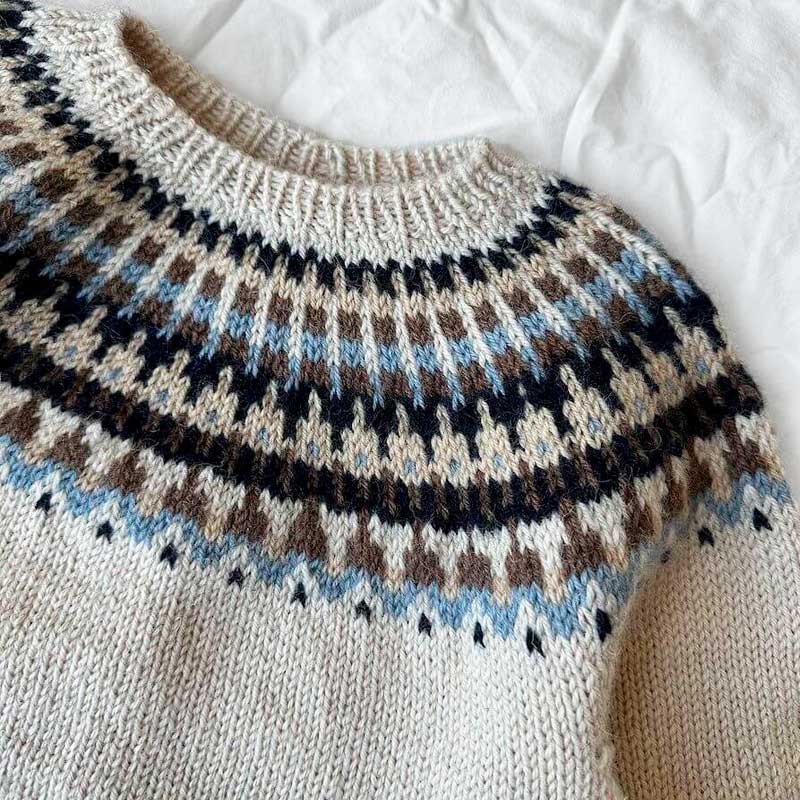 Strikkekit Celeste Sweater Junior i Peer Gynt garn