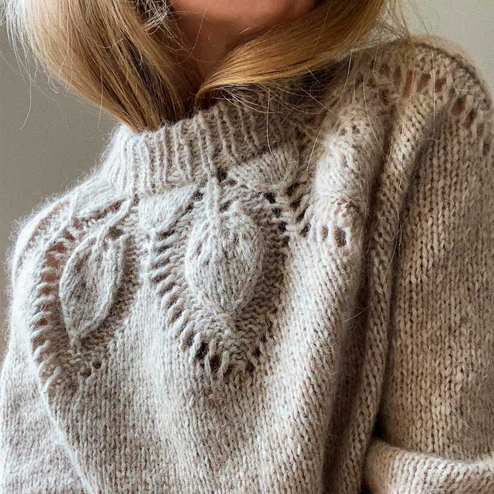 Strikkekit Chunky Dahlia fra Le knit i KOS og Tynd Silk Mohair