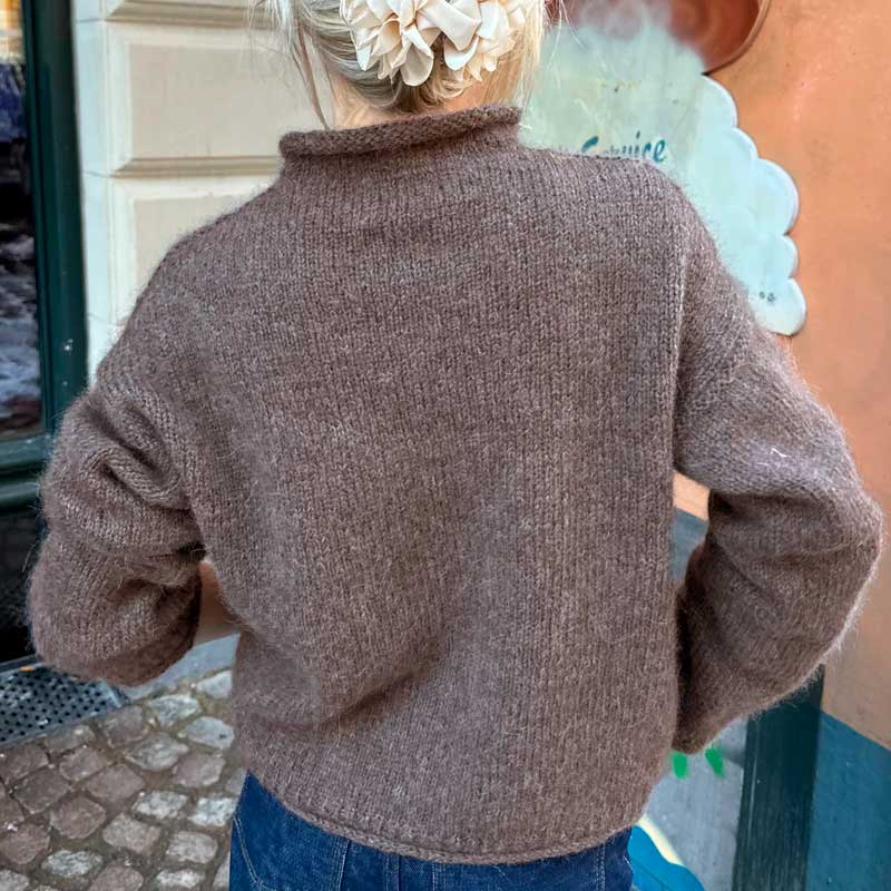 Strikkekit Cloud Sweater fra PetiteKnit i KOS og Tynd Silk Mohair