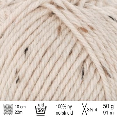 Strikkekit Cross Sweater i Peer Gynt fra PetiteKnit - KreStoffer
