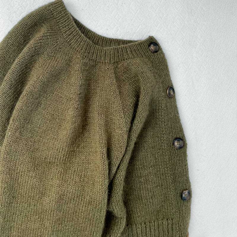 Strikkekit Darcy Cardigan fra Le knit i Sunday og Tynd Silk Mohair