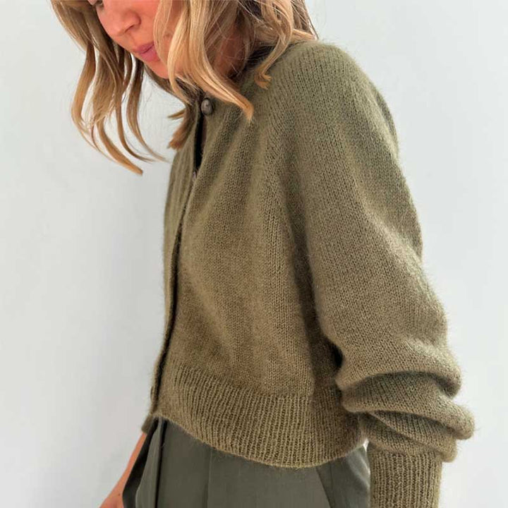 Strikkekit Darcy Cardigan fra Le knit i Sunday og Tynd Silk Mohair