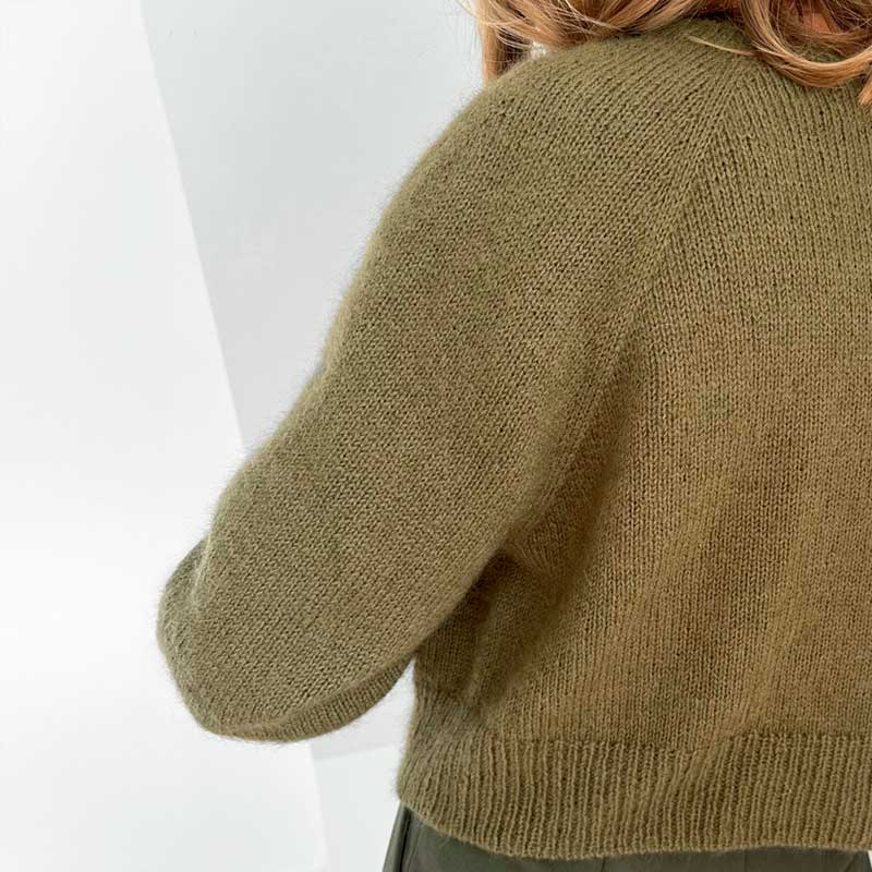 Strikkekit Darcy Cardigan fra Le knit i Sunday og Tynd Silk Mohair - KreStoffer