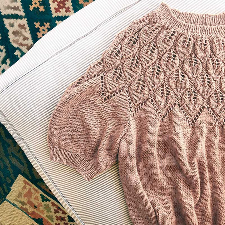 Strikkekit Ella Shirt fra Le Knit i Tynd Line garn