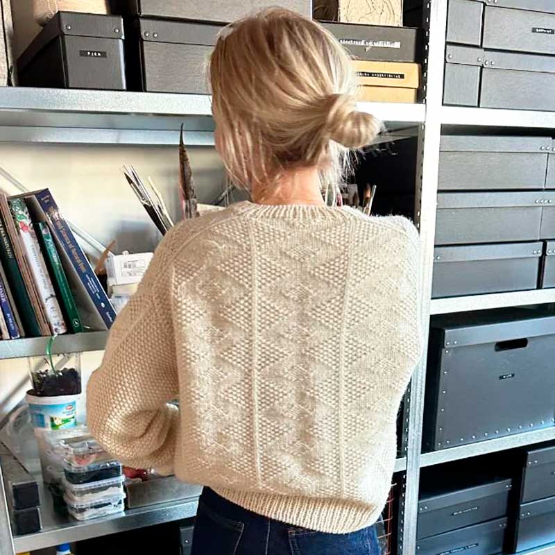 Strikkekit Esther Jacket fra PetiteKnit i Double Sunday &amp; Alpakka Følgetråd