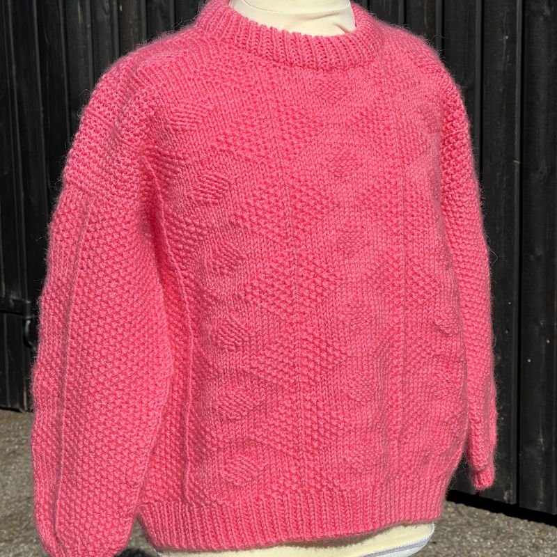 Strikkekit Esther Sweater Junior i Peer Gynt garn - KreStoffer