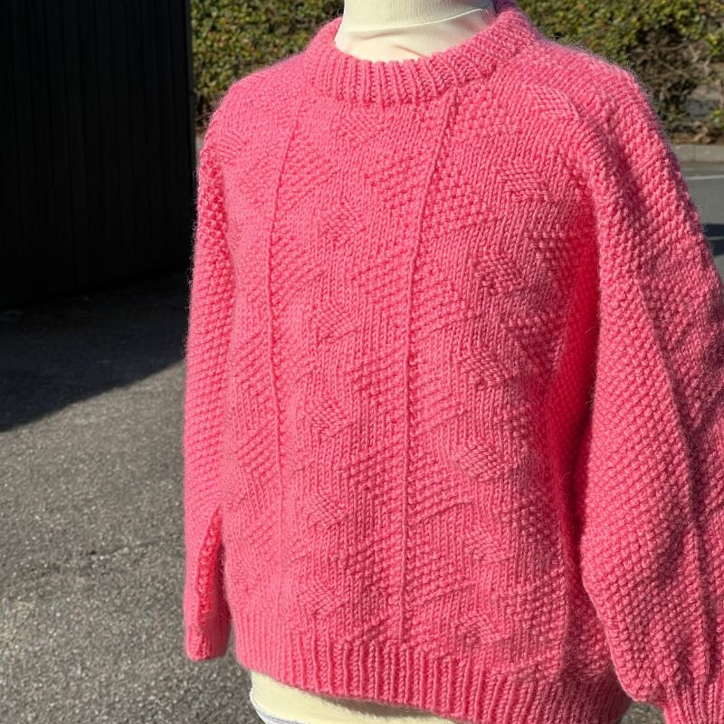 Strikkekit Esther Sweater Junior i Peer Gynt garn - KreStoffer