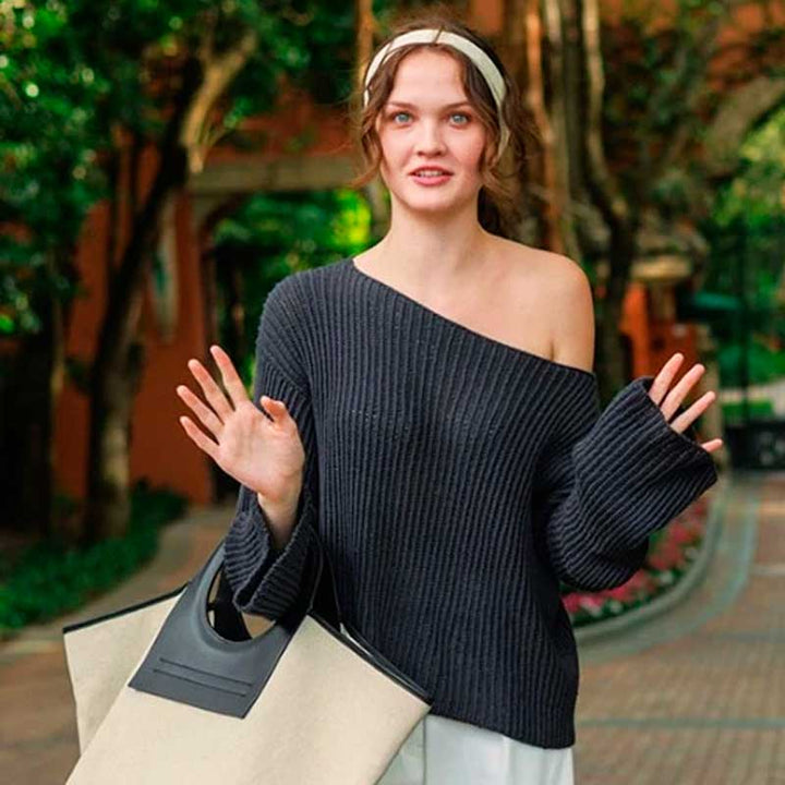 Strikkekit Fenny sweater i Line garn fra Sandnes garn