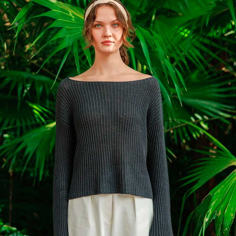 Strikkekit Fenny sweater i Line garn fra Sandnes garn
