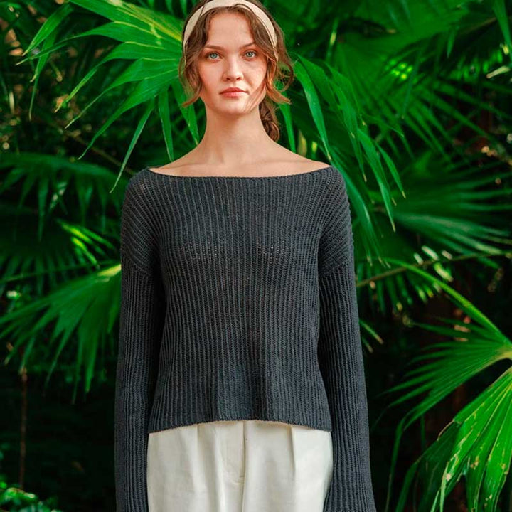 Strikkekit Fenny sweater i Line garn fra Sandnes garn