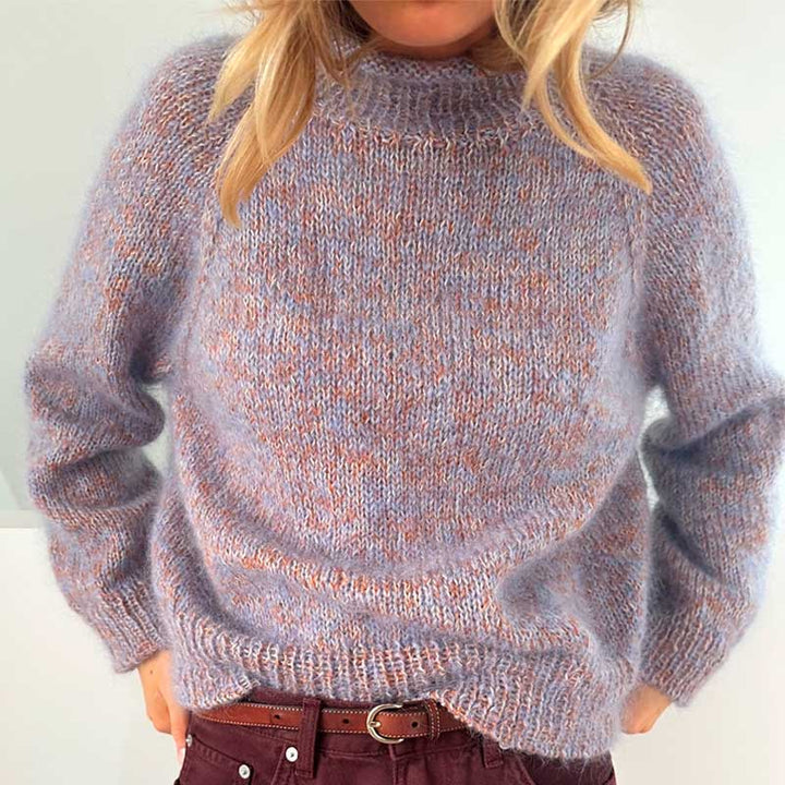 Strikkekit Foundation Sweater fra Le Knit i Mohair garn