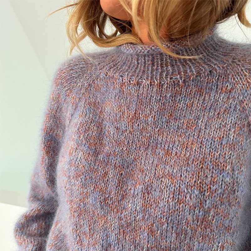 Strikkekit Foundation Sweater fra Le Knit i Mohair garn