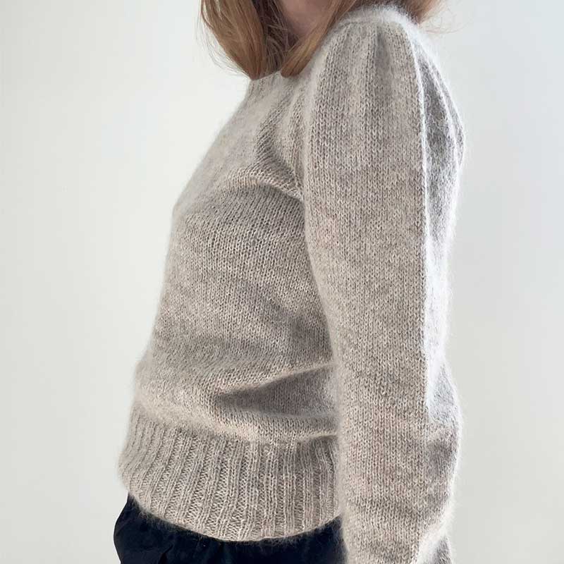Strikkekit Gabi blusen fra Le Knit i Sunday og Tynd Silk Mohair