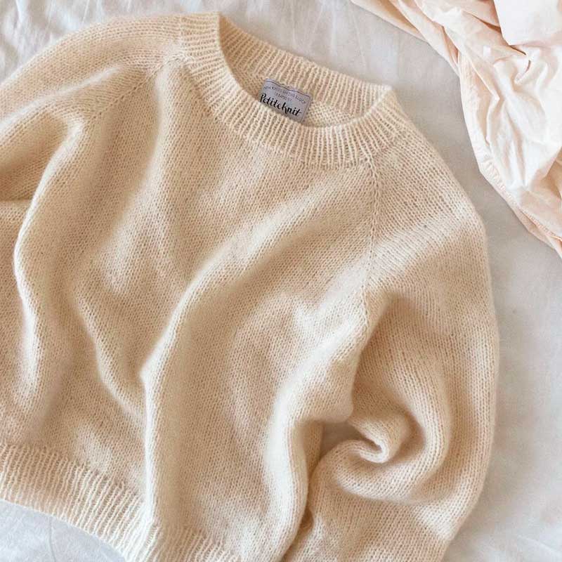Strikkekit Ingen Dikkedarer sweater i Sunday &amp; Tynd Silk Mohair