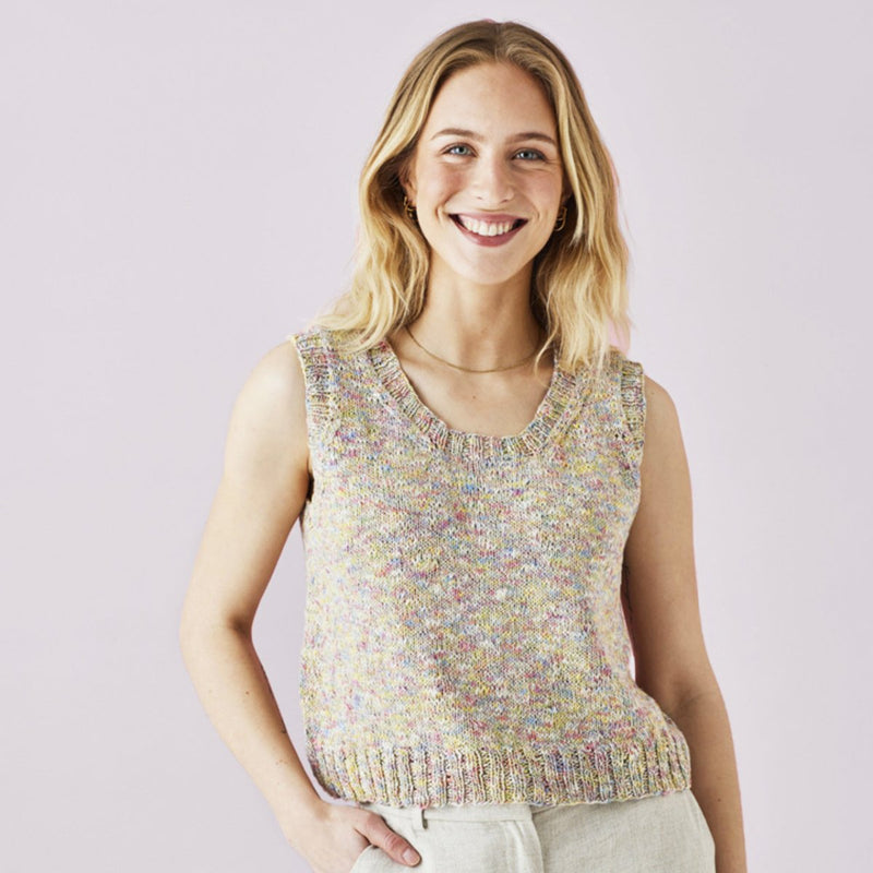 Strikkekit, Iris Tanktop i Iris garn fra Permin - KreStoffer
