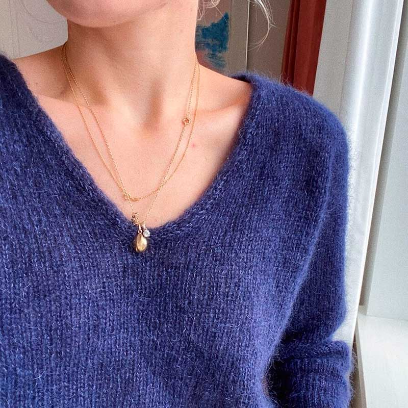 Strikkekit, Kumulus bluse fra PetiteKnit i Tynd Silk Mohair (Inkl. gratis opskrift) - KreStoffer